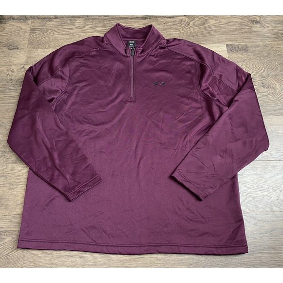 Oakley Other - EUC Mens Oakley pullover 1/4 quarter zip dark purple regular fit size 2XL